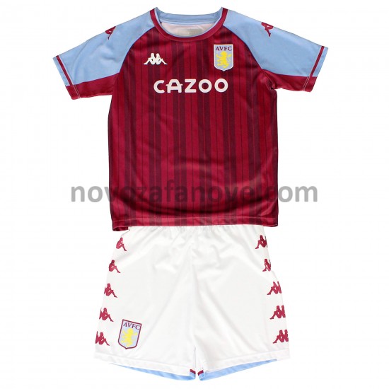Nogometni Dres Aston Villa Dječji Domaći 2021-2022 Kratkih Rukava