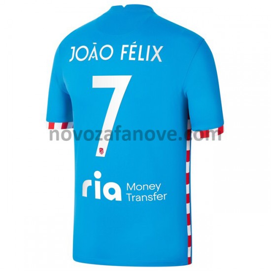 Nogometni Dres Atlético Madrid Joao Felix 7 Treći 2021-2022 Kratkih Rukava