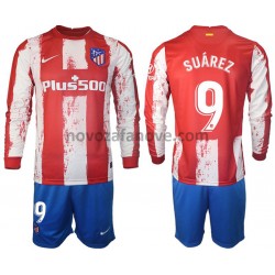 Nogometni Dres Atlético Madrid Suarez 9 Dječji Domaći 2021-2022 Dugim Rukavima