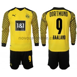 Nogometni Dres Borussia Dortmund Haaland 9 Dječji Domaći 2021-2022 Dugim Rukavima