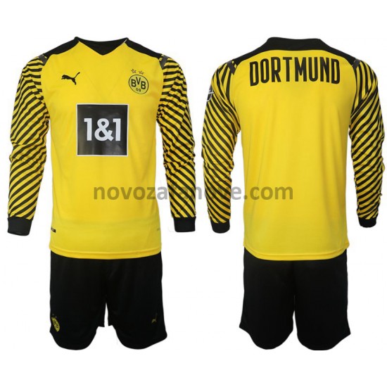 Nogometni Dres Borussia Dortmund Dječji Domaći 2021-2022 Dugim Rukavima
