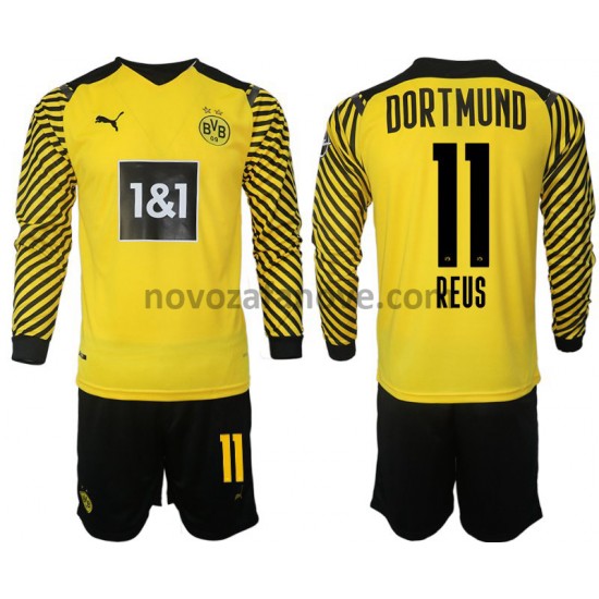 Nogometni Dres Borussia Dortmund Reus 11 Dječji Domaći 2021-2022 Dugim Rukavima
