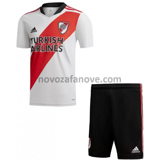 Nogometni Dres CA River Plate Dječji Domaći 2021-2022 Kratkih Rukava