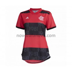 Nogometni Dres CR Flamengo Ženska Domaći 2021-2022 Kratkih Rukava