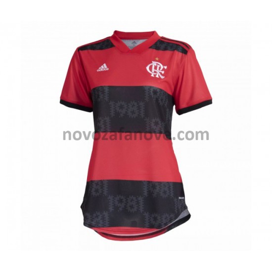 Nogometni Dres CR Flamengo Ženska Domaći 2021-2022 Kratkih Rukava