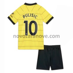 Nogometni Dres Chelsea Christian Pulisic 10 Dječji Gostujući 2021-2022 Kratkih Rukava