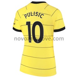 Nogometni Dres Chelsea Christian Pulisic 10 Ženska Gostujući 2021-2022 Kratkih Rukava