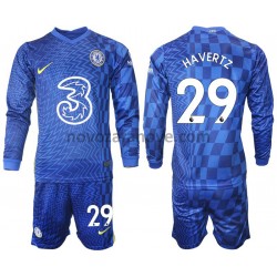 Nogometni Dres Chelsea Havertz 29 Dječji Domaći 2021-2022 Dugim Rukavima