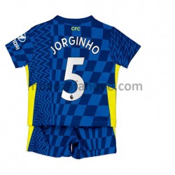 Nogometni Dres Chelsea Jorginho 5 Dječji Domaći 2021-2022 Kratkih Rukava