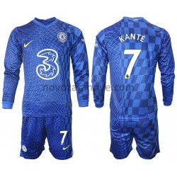 Nogometni Dres Chelsea Kante 7 Dječji Domaći 2021-2022 Dugim Rukavima