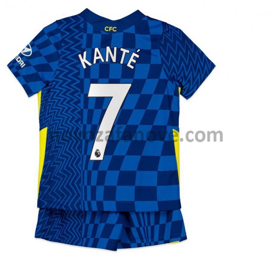 Nogometni Dres Chelsea Kante 7 Dječji Domaći 2021-2022 Kratkih Rukava