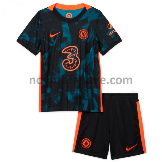 Nogometni Dres Chelsea Dječji Treći 2021-2022 Kratkih Rukava