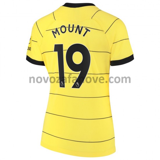 Nogometni Dres Chelsea Mason Mount 19 Ženska Gostujući 2021-2022 Kratkih Rukava