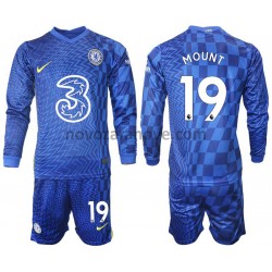 Nogometni Dres Chelsea Mount 19 Dječji Domaći 2021-2022 Dugim Rukavima