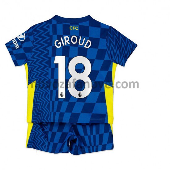 Nogometni Dres Chelsea Olivier Giroud 18 Dječji Domaći 2021-2022 Kratkih Rukava