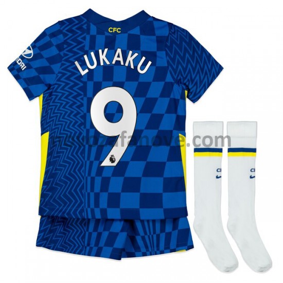 Nogometni Dres Chelsea Romelu Lukaku 9 Dječji Domaći 2021-2022 Kratkih Rukava