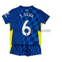 Nogometni Dres Chelsea T. Silva 6 Dječji Domaći 2021-2022 Kratkih Rukava