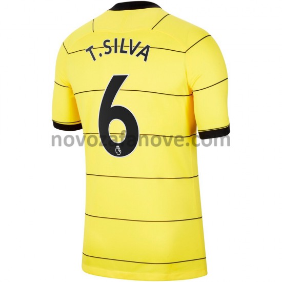 Nogometni Dres Chelsea Thiago Silva 6 Gostujući 2021-2022 Kratkih Rukava