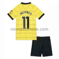 Nogometni Dres Chelsea Timo Werner 11 Dječji Gostujući 2021-2022 Kratkih Rukava