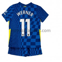 Nogometni Dres Chelsea Timo Werner 11 Dječji Domaći 2021-2022 Kratkih Rukava