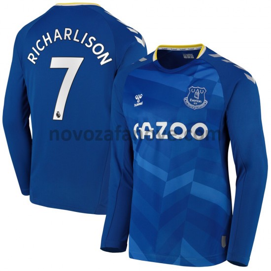 Nogometni Dres Everton Richarlison 7 Domaći 2021-2022 Dugim Rukavima