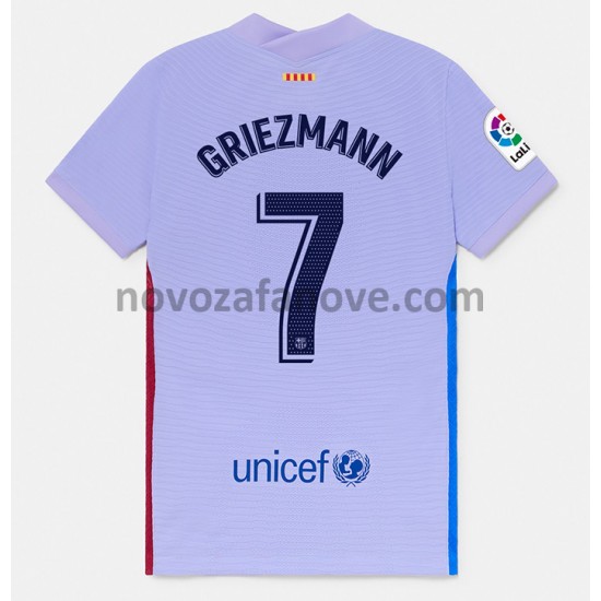 Nogometni Dres FC Barcelona Antoine Griezmann 7 Gostujući 2021-2022 Kratkih Rukava