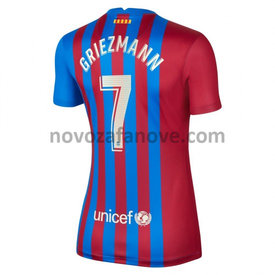 Nogometni Dres FC Barcelona Antoine Griezmann 7 Ženska Domaći 2021-2022 Kratkih Rukava