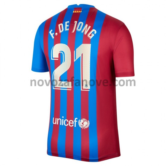 Nogometni Dres FC Barcelona F.De Jong 21 Domaći 2021-2022 Kratkih Rukava