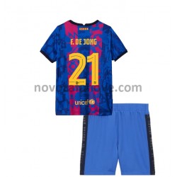Nogometni Dres FC Barcelona Frenkie de Jong 21 Dječji Treći 2021-2022 Kratkih Rukava
