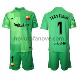 Nogometni Dres FC Barcelona Golmanski Ter Stegen 1 Dječji Treći 2021-2022 Kratkih Rukava