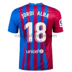 Nogometni Dres FC Barcelona Jordi Alba 18 Domaći 2021-2022 Kratkih Rukava