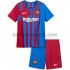 Nogometni Dres FC Barcelona Dječji Domaći 2021-2022 Kratkih Rukava