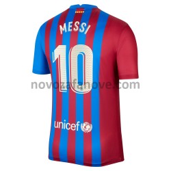 Nogometni Dres FC Barcelona Lionel Messi 10 Domaći 2021-2022 Kratkih Rukava