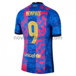 Nogometni Dres FC Barcelona Memphis Depay 9 Treći 2021-2022 Kratkih Rukava