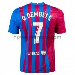 Nogometni Dres FC Barcelona O. Dembele 7 Domaći 2021-2022 Kratkih Rukava