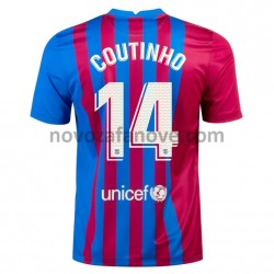 Nogometni Dres FC Barcelona Philippe Coutinho 14 Domaći 2021-2022 Kratkih Rukava