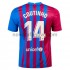 Nogometni Dres FC Barcelona Philippe Coutinho 14 Domaći 2021-2022 Kratkih Rukava