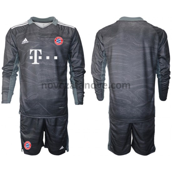 Nogometni Dres FC Bayern München Golmanski Dječji Gostujući 2021-2022 Dugim Rukavima