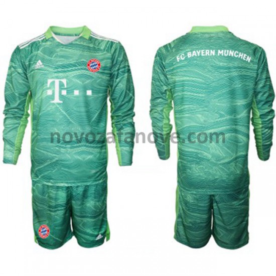 Nogometni Dres FC Bayern München Golmanski Dječji Treći 2021-2022 Dugim Rukavima