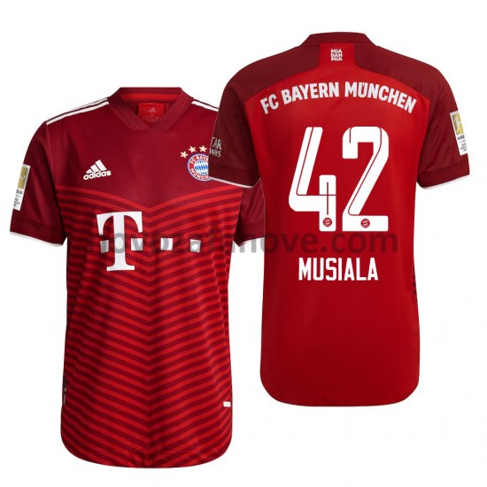 Nogometni Dres FC Bayern München Jamal Musiala 42 Domaći 2021-2022 Kratkih Rukava