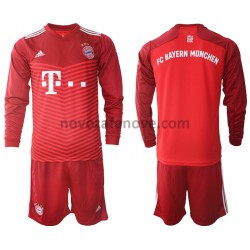 Nogometni Dres FC Bayern München Dječji Domaći 2021-2022 Dugim Rukavima