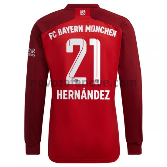 Nogometni Dres FC Bayern München Lucas Hernandez 21 Domaći 2021-2022 Dugim Rukavima