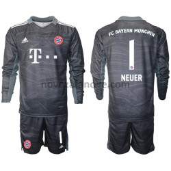 Nogometni Dres FC Bayern München Manuel Neuer 1 Golmanski Dječji Gostujući 2021-2022 Dugim Rukavima