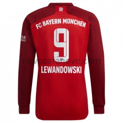 Nogometni Dres FC Bayern München Robert Lewandowski 9 Domaći 2021-2022 Dugim Rukavima