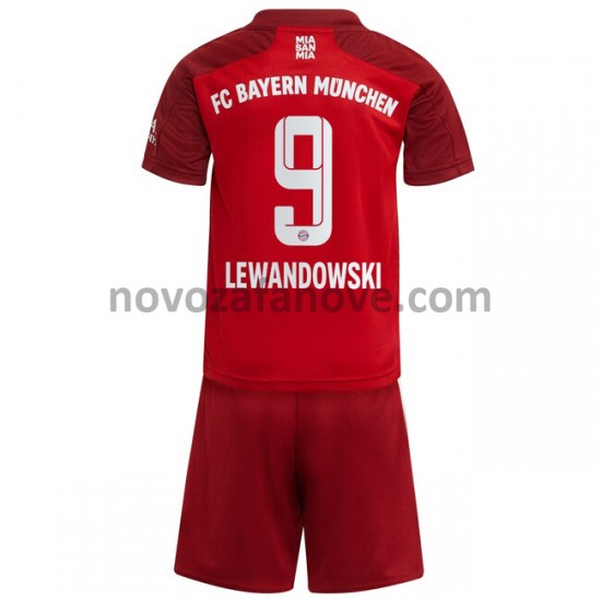 Nogometni Dres FC Bayern München Robert Lewandowski 9 Dječji Domaći 2021-2022 Kratkih Rukava