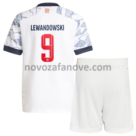 Nogometni Dres FC Bayern München Robert Lewandowski 9 Dječji Treći 2021-2022 Kratkih Rukava