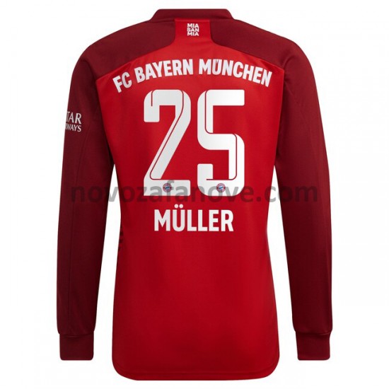Nogometni Dres FC Bayern München Thomas Muller 25 Domaći 2021-2022 Dugim Rukavima