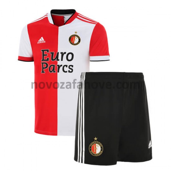 Nogometni Dres Feyenoord Rotterdam Dječji Domaći 2021-2022 Kratkih Rukava
