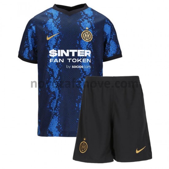 Nogometni Dres Inter Milan Dječji Domaći 2021-2022 Kratkih Rukava