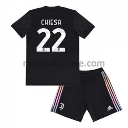 Nogometni Dres Juventus Federico Chiesa 22 Dječji Gostujući 2021-2022 Kratkih Rukava